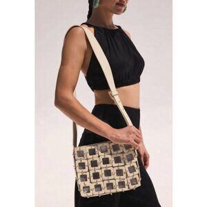 💕CULT GAIA💕 Terra Cutout Square-Link Crossbody Bag ~ Off White NWT